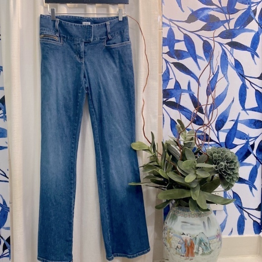 Women’s Cache Cotton & Spandex Wide Leg Jeans Size 6